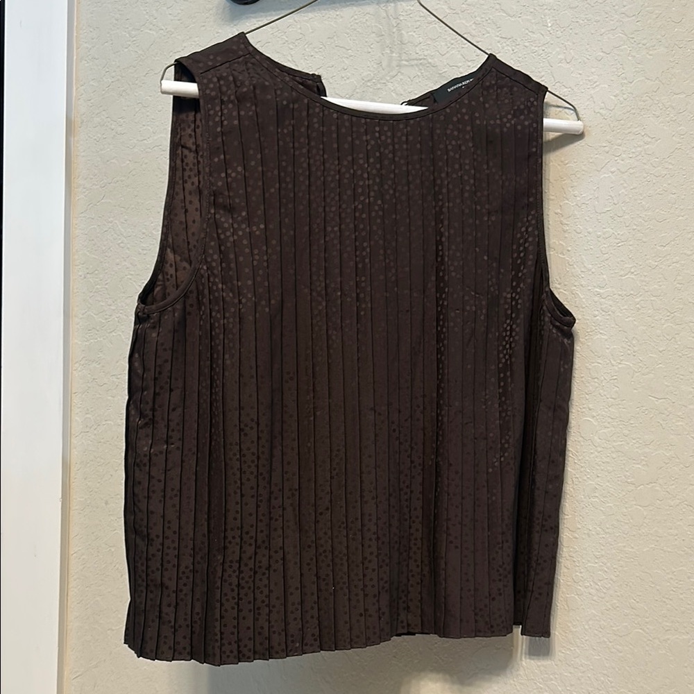 Banana Republic Brown Ribbed Sleeveless Tank Top
